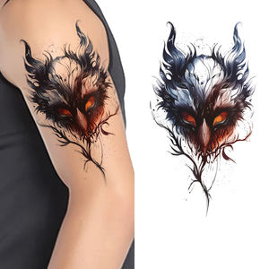 Autocollant de <span class=keywords><strong>tatouage</strong></span> temporaire personnalisé, belle fleur, tribu, bête, totem pour fête, <span class=keywords><strong>tatouage</strong></span> temporaire factice pour le corps - Product Image 3