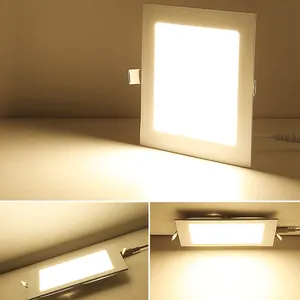 175-265V 3W- 24W square recessed installation Led panel light indoor downlight spot ceiling light