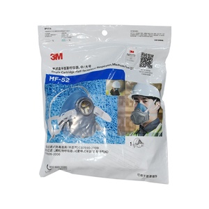 Respirador de media cara con cartucho único <span class=keywords><strong>3M</strong></span> HF-52 auténtico, máscara de gas de <span class=keywords><strong>silicona</strong></span> de tamaño mediano para industria ligera - Product Image 2