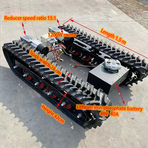 Châssis de robot à chenilles en caoutchouc de haute qualité, plateforme de châssis à chenilles robuste pour équipement de construction - Product Image 6