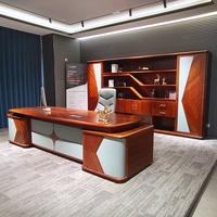 Escritorio Ejecutivo Moderno de Madera en Forma de I, Personalizado y de Lujo, Ecológico, Fácil de Montar, Ergonómico, Duradero, con 5 Años de Garantía, para Casa o Villa