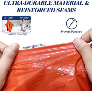 Ventes directes usine : Poncho de pluie d'urgence en feuille d'aluminium pour adultes et enfants - Product Image 3
