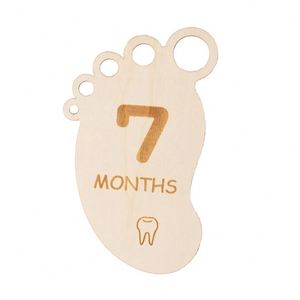 Wholesale Footprint Shaped Baby Milestone Cards Keepsake <b>Memory</b> Set Baby 12 Months Growth Marker Thoughtful <b>Gift</b> for New Parents - Product Image 4