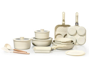 Ensemble de 6 ustensiles de cuisine en aluminium moulé sous pression, antiadhésifs, résistants au four, avec poignée <span class=keywords><strong>amovible</strong></span> - Product Image 6