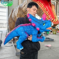 Marionnette de dinosaure animatronique réaliste en acier la plus populaire pour les enfants, idéale pour les parcs à thème