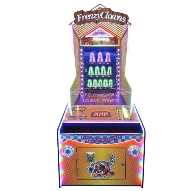 Factory Direct Sale Funny Carnival Hit Clown Redemption Arcade Hiting Ball Game Machine