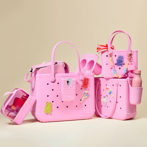 Sacs à main pliables en EVA pour femmes : Sacs à main rectangulaires DIY durables et de grande capacité, adaptés au marché des voyages - Product Image 2