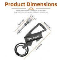 Porte-clés Baiyuheng pour camping, cadeau pour conducteur, porte-clés de partenariat de marque, cadeau de conférence