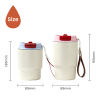 Mug isotherme en acier inoxydable 420 ml/550 ml, tasse à café isolée, couvercle anti-fuite pour les voyages, garde au froid pendant 12 heures