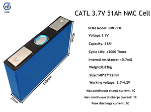Prismatic เซลล์ NMC 3.7V 51Ah 66Ah 37Ah 93Ah 116Ah 117Ah 120Ah 137Ah 151Ah 166Ah 180Ah เซลล์แบตเตอรี่ Li-ion 234Ah - Product Image 2