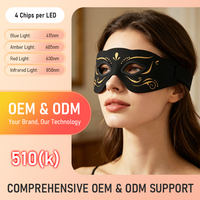 Masque oculaire de luminothérapie rouge rechargeable pour une relaxation profonde et le soutien de la santé oculaire – Soin de beauté, patch oculaire