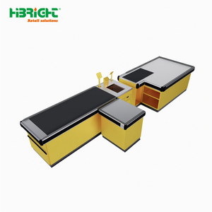 <span class=keywords><strong>Comptoir</strong></span> de caisse électrique pour supermarché commercial Highbright avec tapis roulant - Product Image 5