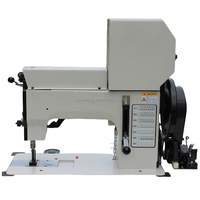 Máquina de coser industrial de sofá de cuero de puntada ornamental de cama plana resistente automática