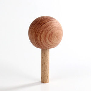 Natural <b>diffuser</b> wood lollipop perfume cap, wooden car and home air freshener accessory, custom wooden cap, cross-border - Product Image 3