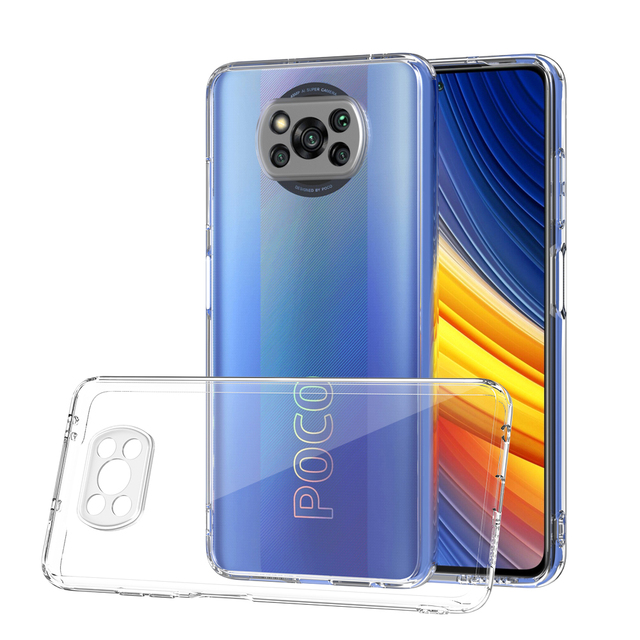Acrylic PC Shockproof Clear Hard Back Cover Phone case for Redmi Note 10/Note 10s/POCO X3/POCO X3 Pro