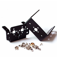 Kit de montage de servo robotique 2 DOF pour voiture et bateau RC, avec support de capteur, pour mécanisme de direction MG995 MG996R
