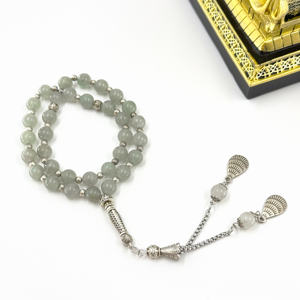Cuentas <span class=keywords><strong>de</strong></span> Oración Islámicas, <span class=keywords><strong>Piedra</strong></span>, 8mm, 33 Piezas, Musulmanas, Brazalete Tabiha, Misbaha, Imam, Kerbai, Subha, Syrup, Peregrinación, Tasbih, Rosario - Product Image 3