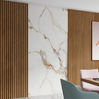 Paneles de Pared de PVC con Efecto Mármol y Recubrimiento UV de Alta Calidad, Impermeables, para Decoración de Salas de Estar en Villas de Lujo