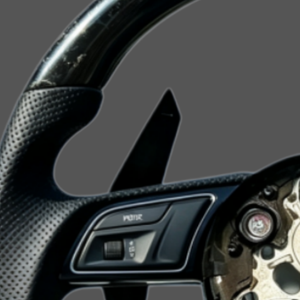Volant en cuir et fibre de carbone forgée amélioré pour <span class=keywords><strong>Audi</strong></span> R8 B8 B9 <span class=keywords><strong>RS</strong></span> A3 A4 A5 A6 <span class=keywords><strong>TT</strong></span> A7 A8 Q3 05 Q7 S3 S4 S5 RS3 RS4 - Product Image 6