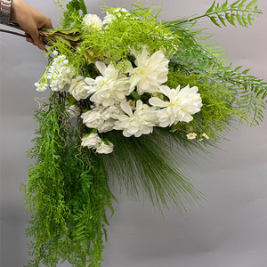 Mur végétal artificiel suspendu 30cm-100cm, herbe persane, décoration de mariage, décoration intérieure - Product Image 1