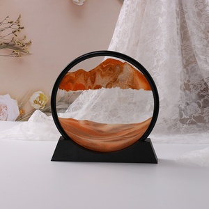 Tableau de sable mouvant semi-artisanal poli, luxe léger, formes géométriques modernes, <span class=keywords><strong>sablier</strong></span>, pour salon, meuble TV, cadeau de vin - Product Image 4