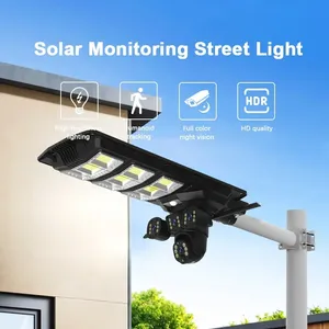 New 8MP Ubox Ngoài Trời Năng Lượng Mặt Trời CCTV Máy Ảnh Với Ánh Sáng Đường Phố 450W IP Mạng Ptz Phát Hiện Chuyển Động Không Dây An Ninh Máy Ảnh 4G Sim - Product Image 2
