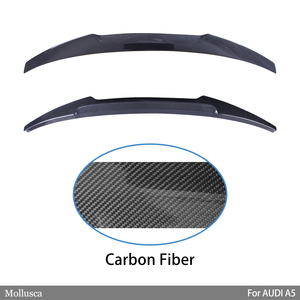 For A5 S5 RS5 B9 4Door Sportback M4 Style Carbon Fiber <b>Rear</b> <b>Spoiler</b> Trunk Wing 2016-2025 - Product Image 2