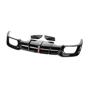 Difusor Trasero Estilo A Negro Brillante con Luz LED Compatible con Audi <span class=keywords><strong>A5</strong></span> B9.5 <span class=keywords><strong>S</strong></span> <span class=keywords><strong>Line</strong></span> <span class=keywords><strong>2021</strong></span>+ Difusor de Parachoques Trasero - Product Image 1