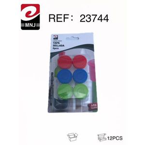 Tapa Sellada 6pcs Multicolor Bottle Cap Closure Set For Water Bottles - Product Image 3