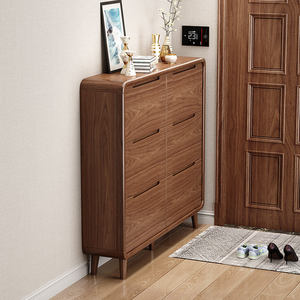 <span class=keywords><strong>Meuble</strong></span> à chaussures moderne en bois avec <span class=keywords><strong>grand</strong></span> rangement pour entrée et usage domestique - Product Image 4
