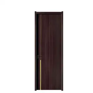 安全で信頼性の高い高級インテリア木製ドア頑丈な内部ドア