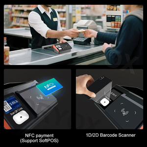 Noryox nb11t Google GMS chứng nhận Android 14 Màn hình kép 4 + 64GB 11 inch màn hình cảm ứng NFC Tablet POS thiết bị đầu cuối cầm Tay POS - Product Image 5