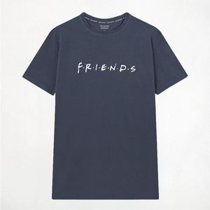 T-shirt iconica Friends blu scuro unisex per abbigliamento casual - Product Image 1