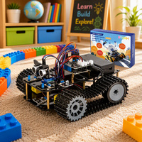 ACEBOTT Nuevo Kit de Robot Tanque Educativo STEM ESP32 WIFI APP DIY Python ACECode para Codificación, Robótica y Arduino para Niños
