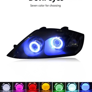 Sanvi Car Headlight Bulb Accessories Assembly For-Hyundai-Coupe 2003-2005 Xenon Lens and Angel Eyes Halos Headlamps Work Light - Product Image 2