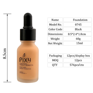 Bán buôn pixy 3 màu sắc bảo hiểm đầy đủ lâu dài Matte mặt trang điểm thả nền tảng chất lỏng trong kho - Product Image 4