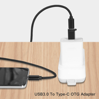 Adaptador Convertidor de USB Tipo C Hembra a USB A 3.0 Macho para Transferencia de Datos de 5 Gbps y Carga Rápida QC 3.0, Transforma el Cable Tipo C