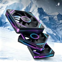 Ventilador de Caja AntarcChill de 120 mm ARGB con Espejo Infinito, Ventilador de Refrigeración para PC, PWM de 4 Pines, Silencioso, para Computadoras de Escritorio y Juegos