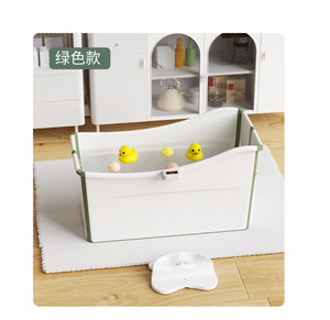 Inflatable Silicone Deep Organic <strong>Baby</strong> Bath Tub Cosmetic Product Kids <strong>Bathtub</strong> for Children Collapsible Foldable <strong>Baby</strong> <strong>Bathtub</strong> - Product Image 4