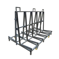 Hochwertige 2,3-Meter-Belastung 3300lb Ein Rahmen-Metallstapel-Transport regal für Glas marmor und Granit