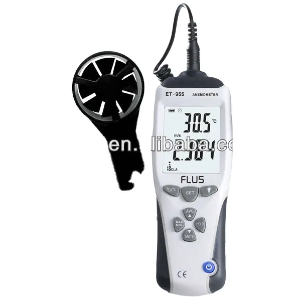 ET-955 Portable Air Speed Wind Vane Measuring Digital Mini Anemometer