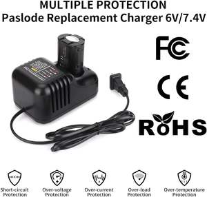 Cargador de Batería Dual para Herramientas Eléctricas, Compatible con Baterías Paslode de 6V <span class=keywords><strong>Ni</strong></span>-CD/<span class=keywords><strong>Ni</strong></span>-MH 404400 900600 y Baterías de Iones de Litio de 7.2V 902654 902600 - Product Image 6