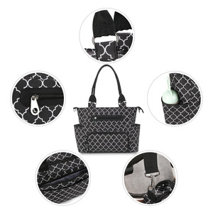 Set 7 pezzi <span class=keywords><strong>borsa</strong></span> a tracolla di grande capacità <span class=keywords><strong>borsa</strong></span> da mamma con fasciatoio 2 passeggini borse per pannolini per bambini - Product Image 3