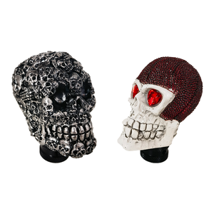 कारखाने थोक बिक्री कार खोपड़ी गियर नौब क्रोम गियर शिफ्ट नॉब गियर हैंडल jdm शिफ्ट नॉब गियर हैंडल - Product Image 6