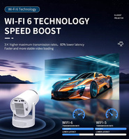 Mini projecteur Yinzam HY300 Pro Max, résolution native 1080p, Android 13, home cinéma portable, projecteur 2+16 Go WIFI 6 avec projecteurs HY 300