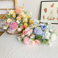 ZhiXia personnalisé en gros naturel préservé vraie touche fleurs Rose bouquet artificielle Rose fleur décoration