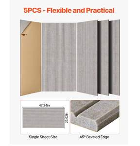 Paneles Acústicos de Fibra de Poliéster de Alta Popularidad, Paneles Insonorizantes con Autoadhesivo para Estudio en Casa - Product Image 2