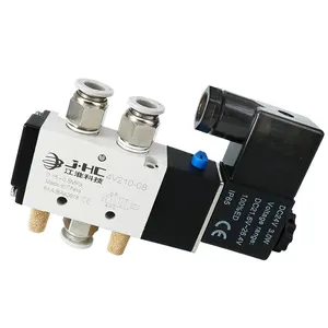 4V210-08 5way Solenoid Valve Electric Solenoid Coil 220V AC Solenoid valve for pneumatic