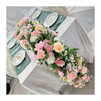 Fleurs artificielles élégantes pour décorations de mariage intérieures et extérieures, événements de fête et de mariage-Runner Idea