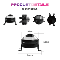 Projecteur à 8 modes de commutation yeux de démon phare LED pour voitures oeil de diable avec télécommande support bricolage nouvel état